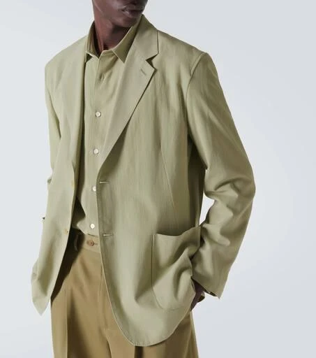 AURALEE Cotton and silk blazer 5