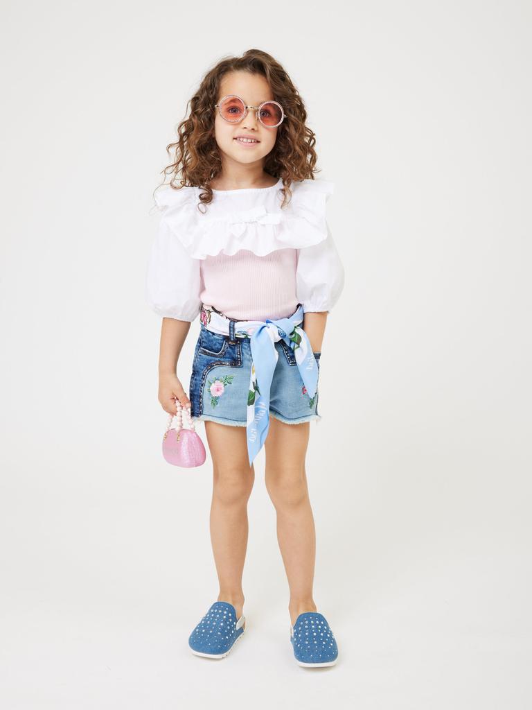 MONNALISA Monnalisa Girls Provenza Top in Pink