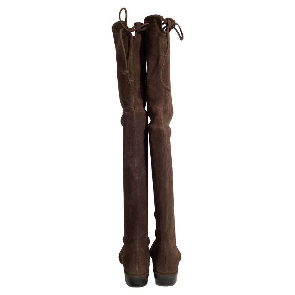 Stuart Weitzman Lowland Over-The-Knee Boots in Brown Suede 3