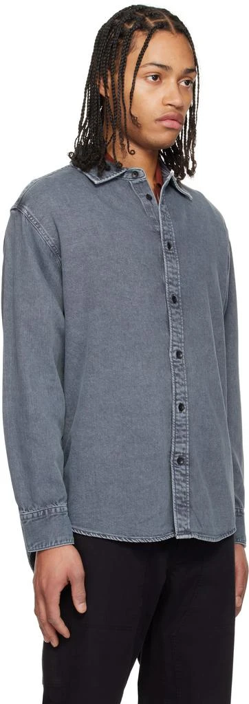 Rag & Bone Gray Matthew Denim Shirt 2
