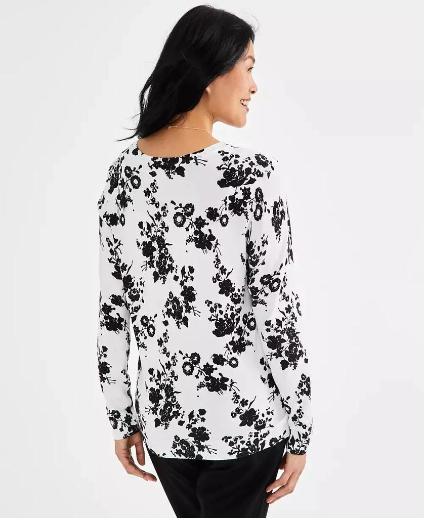 Style & Co Women's Printed Button-Up Cardigan Sweater, Created for Macy's 2