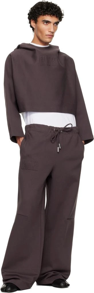 Jean Paul Gaultier Brown 'The Embossed Gaultier' Lounge Pants 4