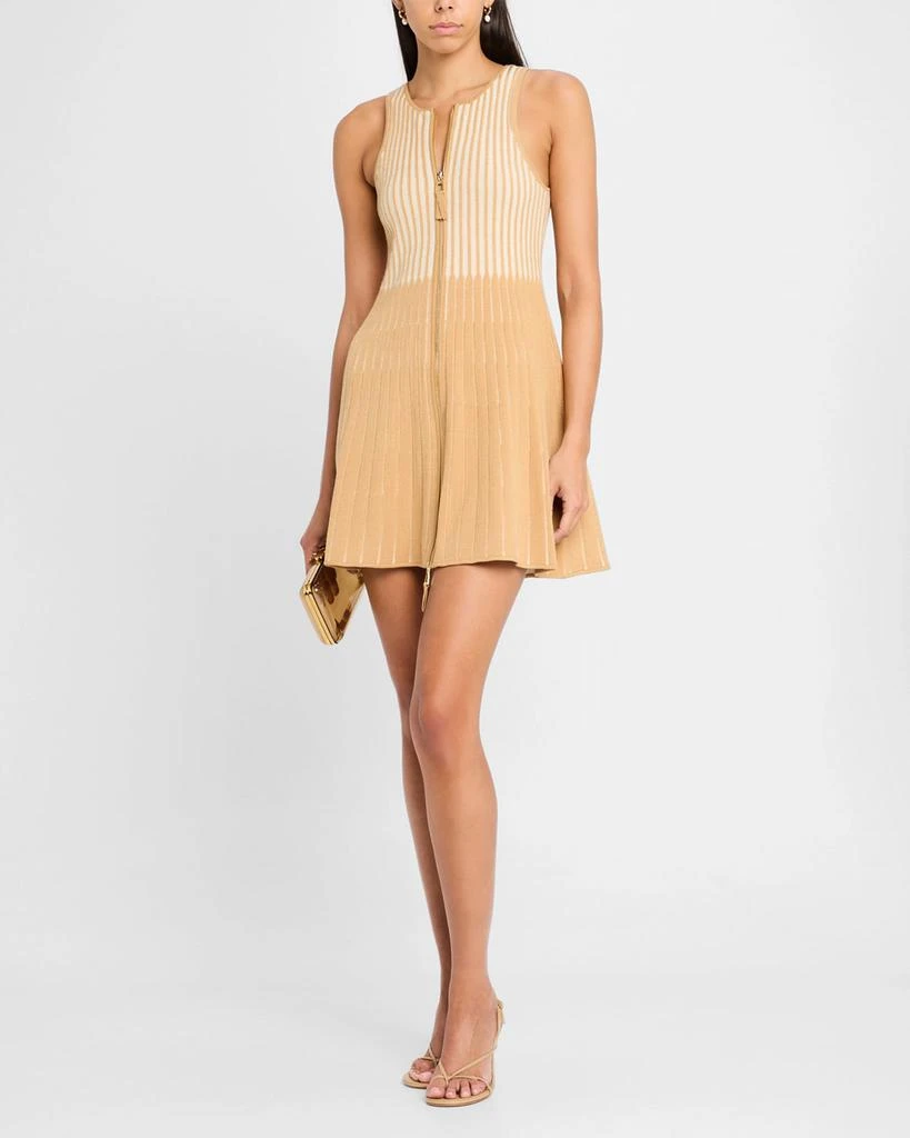 Toccin Lex Zip-Front Sleeveless Dress 2