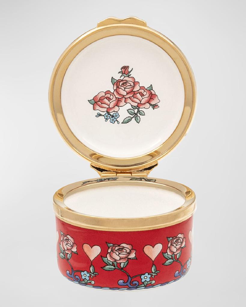 Halcyon Days I Love You Enamel Box