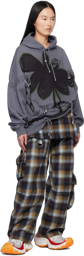 Collina Strada Purple Rhinestone Burst Hoodie 4