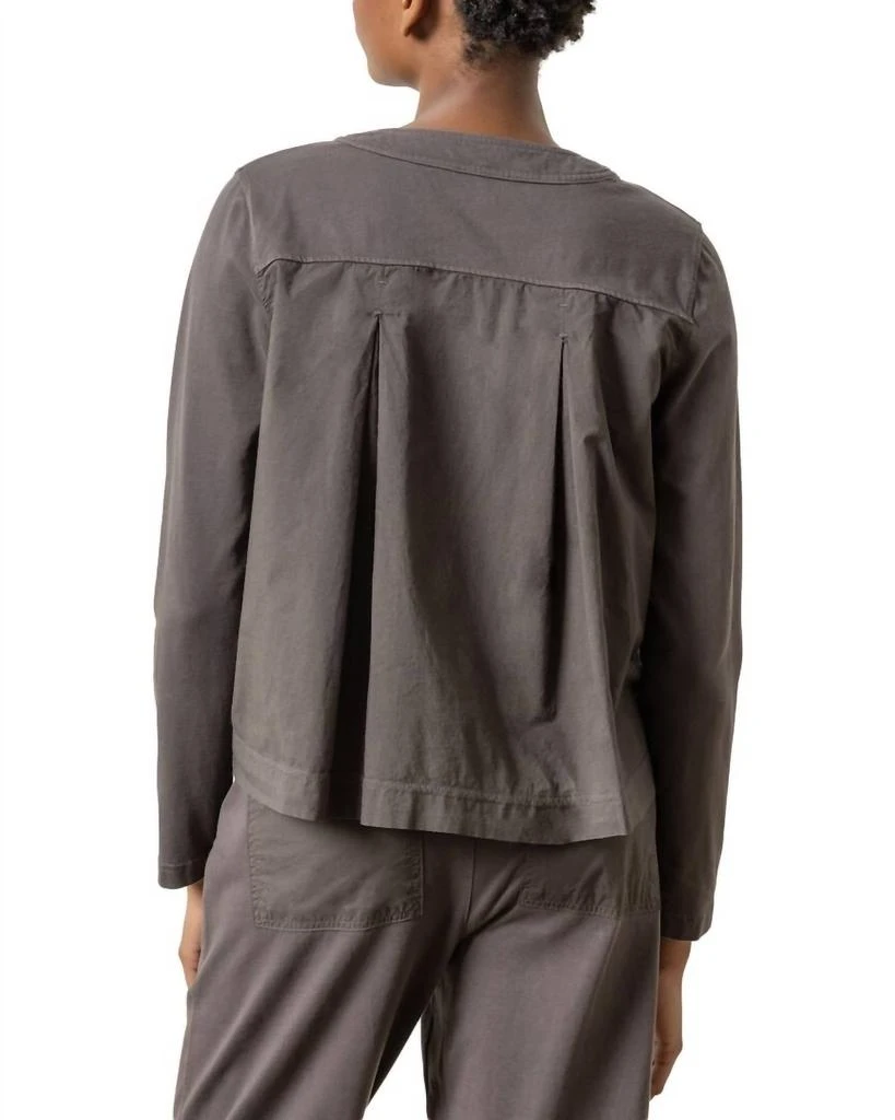 Lilla P Mixed Media Cardigan In Iron 2