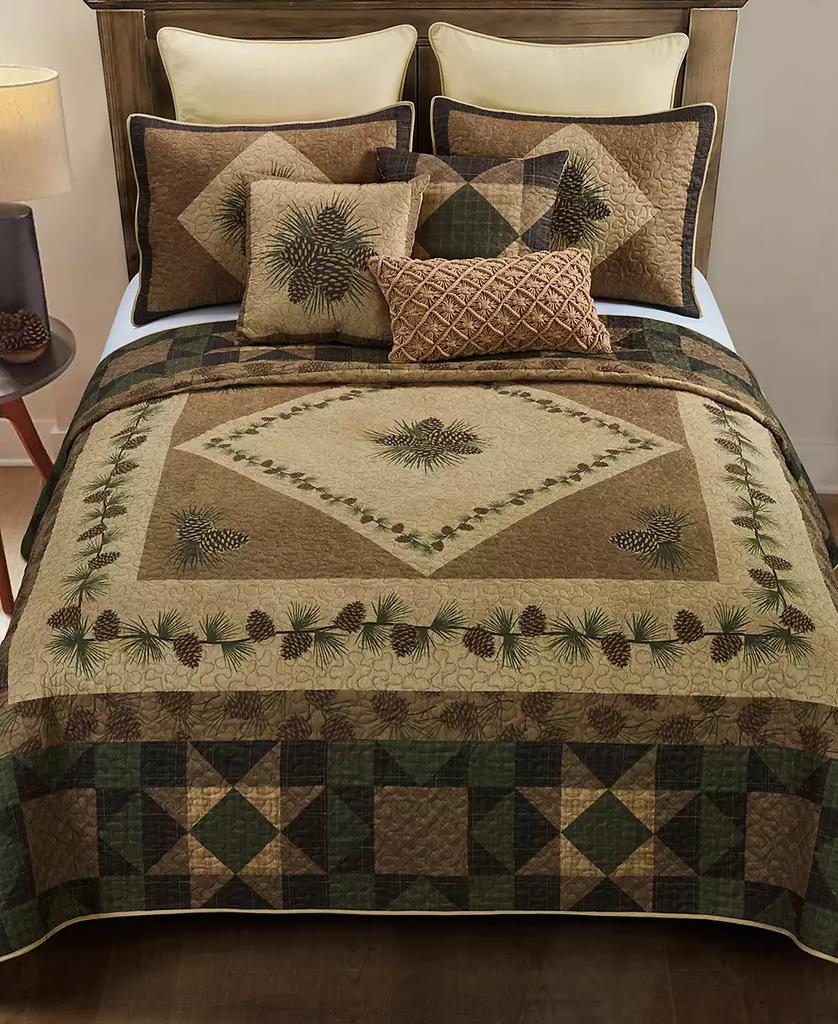 Donna Sharp Antique-Like Pine 3 Piece Quilt Set