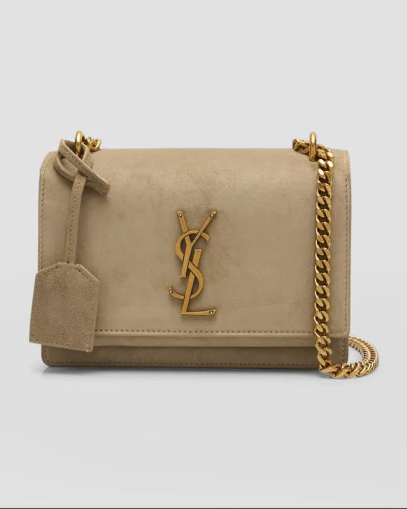 【関税＆送料込み】Saint Laurent Cross Back Semitransparent Yves Saint Laurent Sunset 皮革中号单肩包 - Crossbody Bags