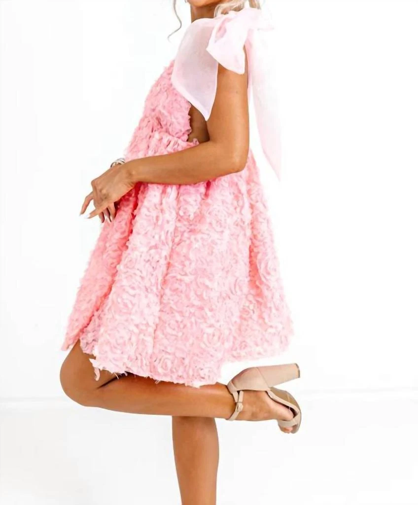 Item Ditto Item Ditto - Tie Straps 3d Petal Babydoll Dress 3