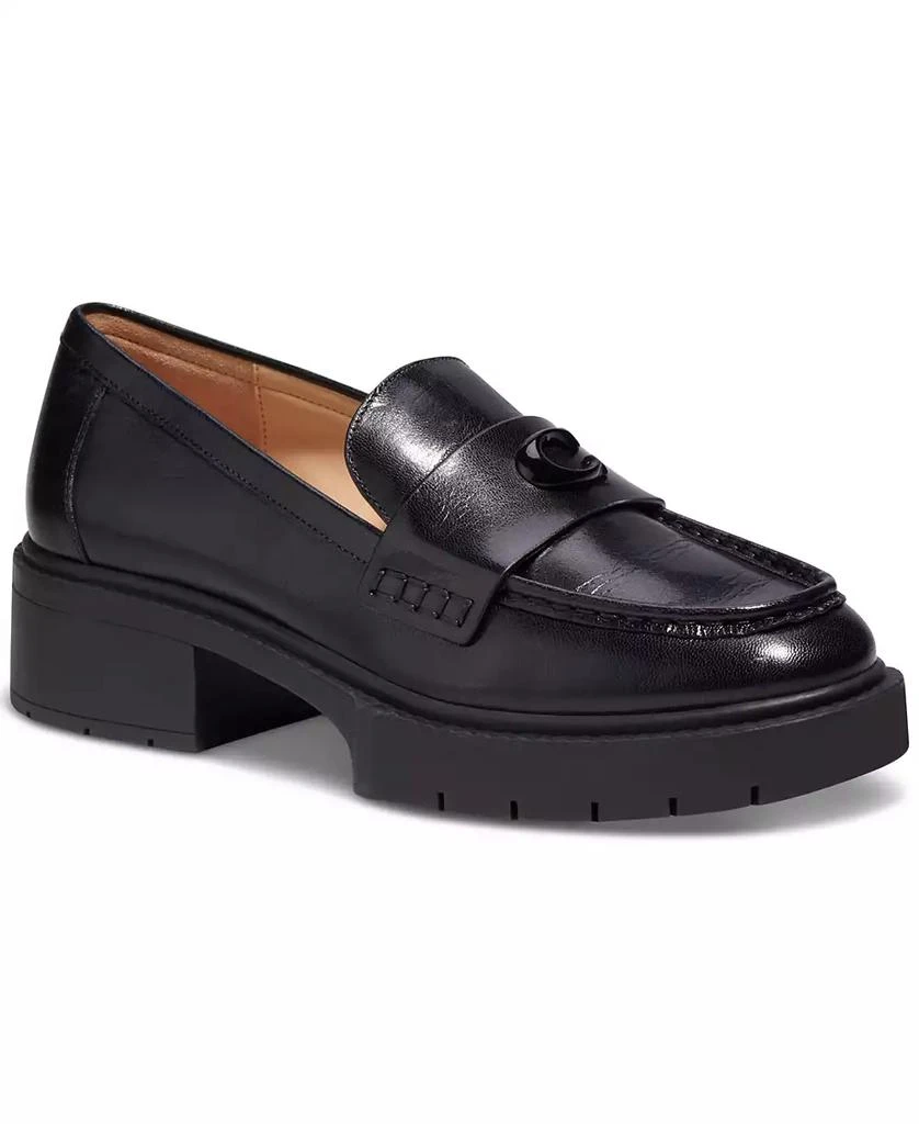 Coach Women's Leah Platform Lug Sole Loafers 1