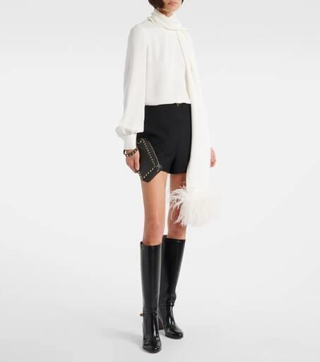 Valentino Rockstud Small leather clutch 5