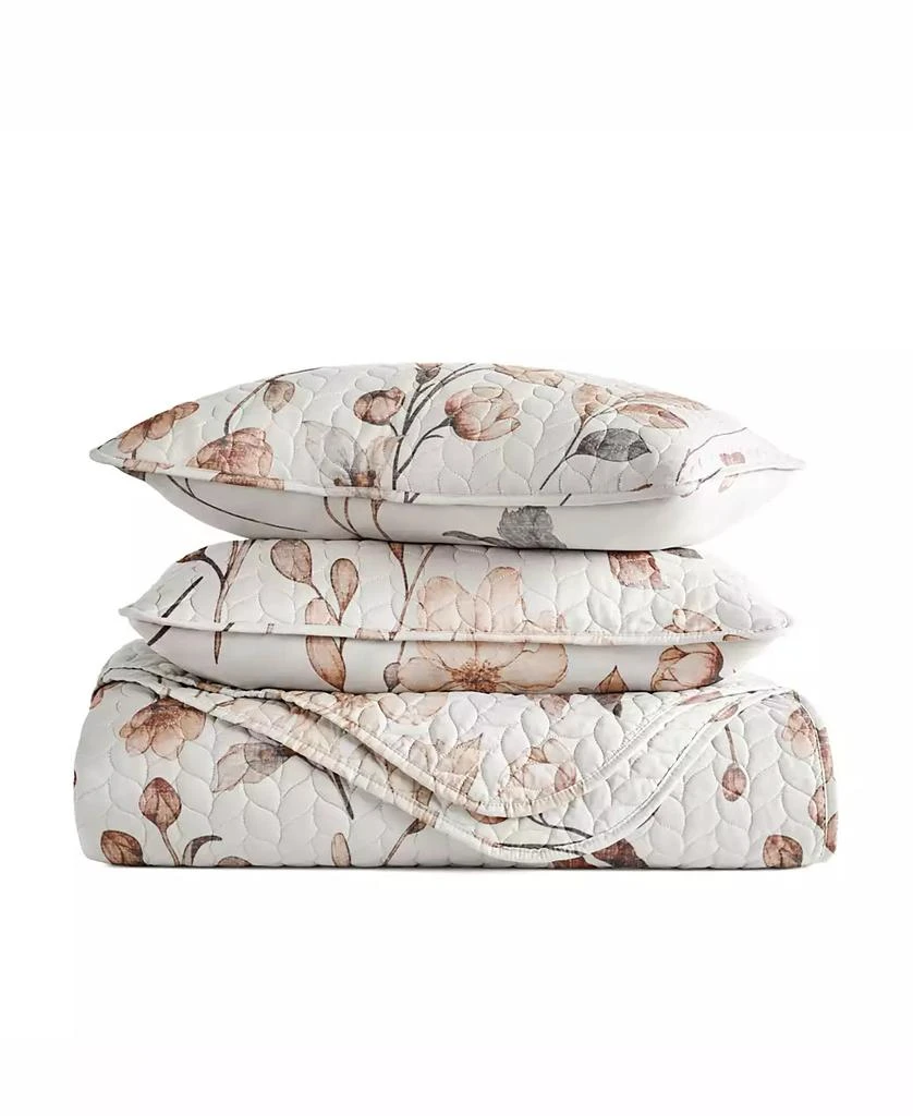 IENJOY HOME Russet Floral Reversible 3-Pc. Quilt Set 3