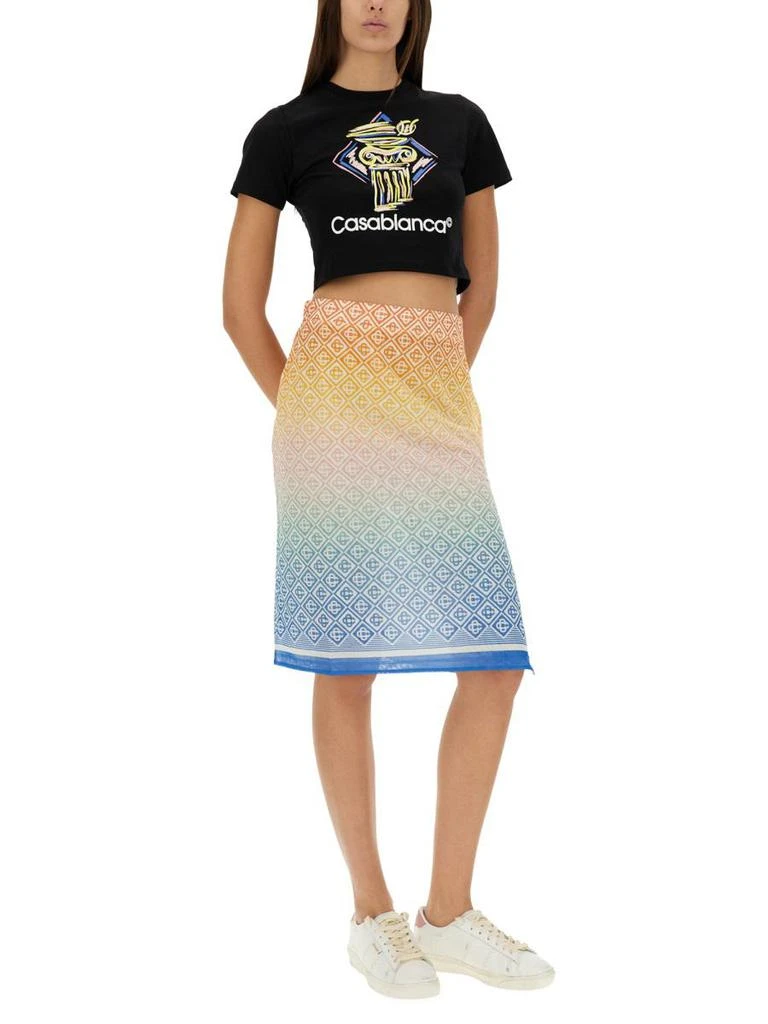 Casablanca Casablanca Cropped T-Shirt 2