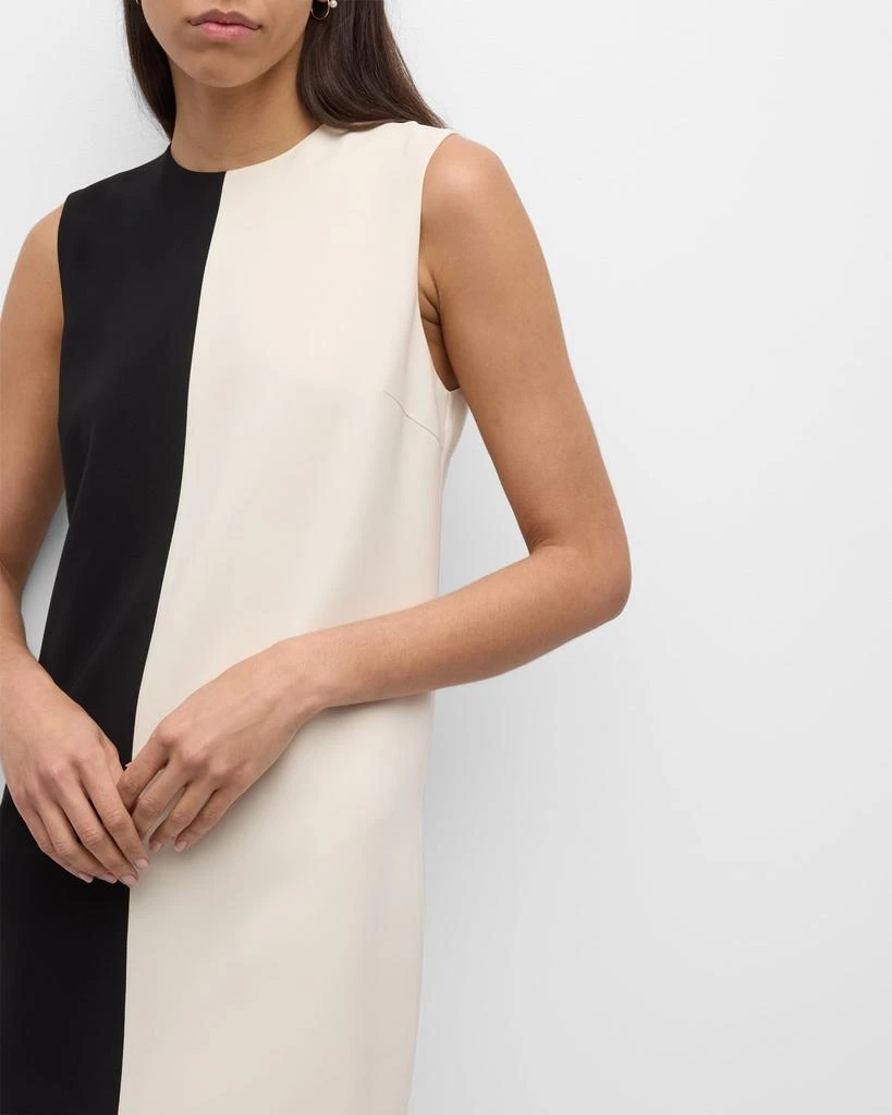 Theory Sleeveless Split Admiral Crepe Mini Shift Dress 7