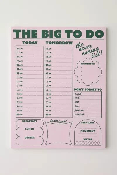 Sunthing Studio Sunthing Studio The Big To Do Daily Notepad 1