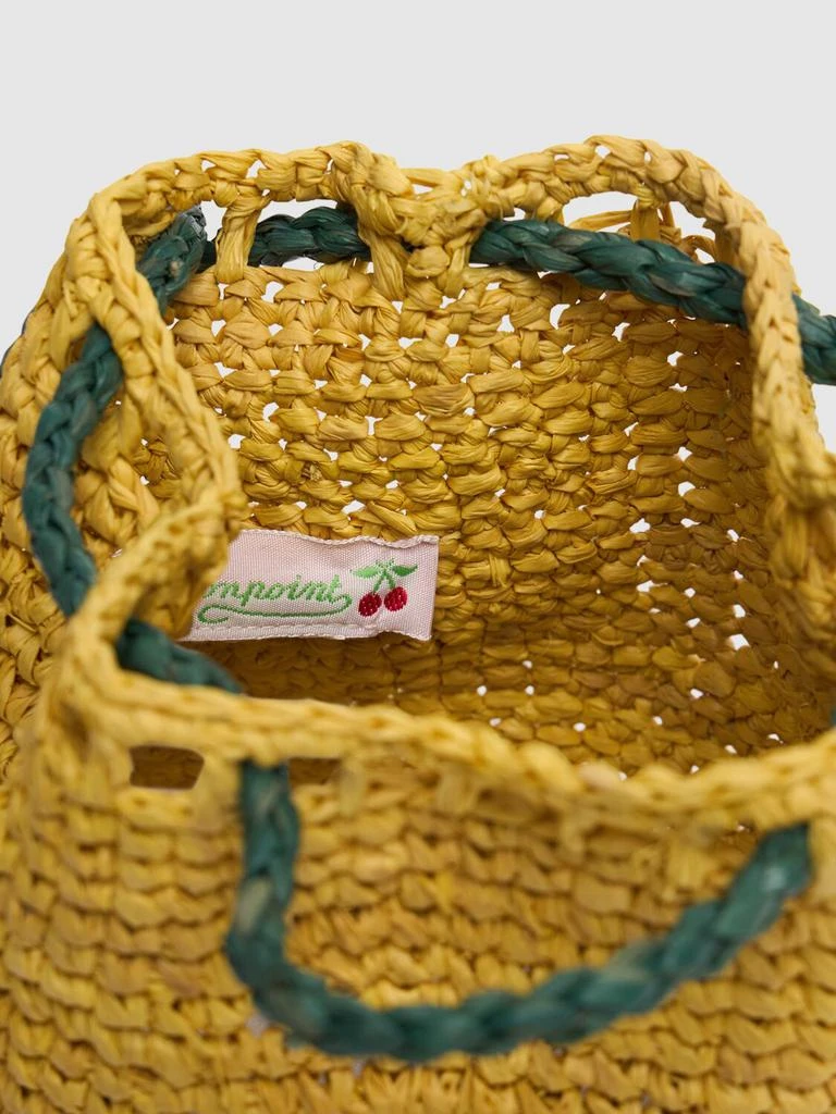 BONPOINT Lemon Raffia Shoulder Bag 4