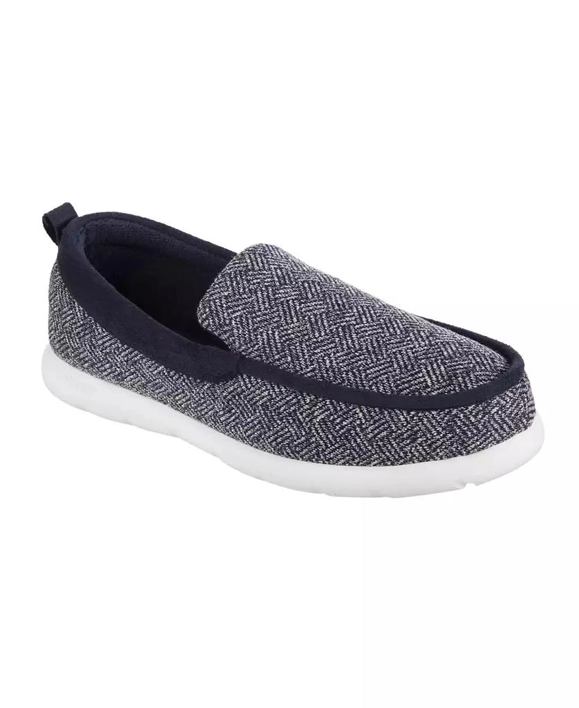 Isotoner Signature Men's Zenz Hatch Knit Slip On Indoor/Outdoor Slippers 1