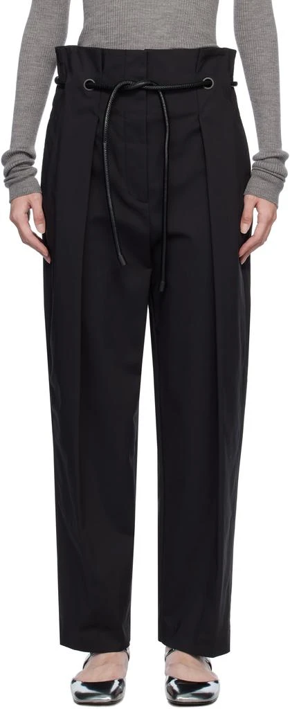 3.1 Phillip Lim Black Origami Pleated Trousers 1