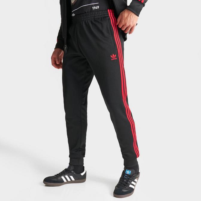 jd red adidas tracksuit