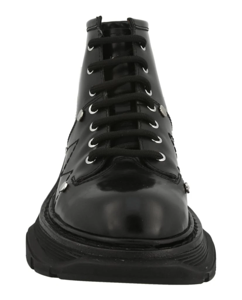 Alexander McQueen Leather Ankle Combat Boots 4