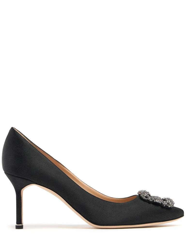 MANOLO BLAHNIK 70mm Hangisi Satin Pumps 1