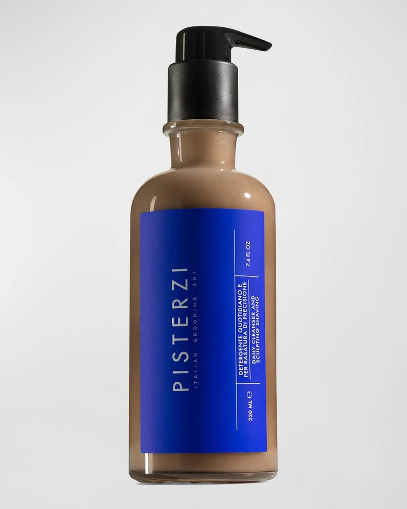PISTERZI Daily Cleanser and Sculpting Shaving Gel, 7.4 oz.