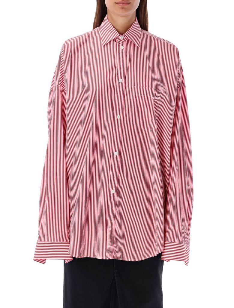 Balenciaga Balenciaga Striped Oversized Shirt - Shirts Balenciaga Balenciaga Striped Oversized Shirt - Shirts
