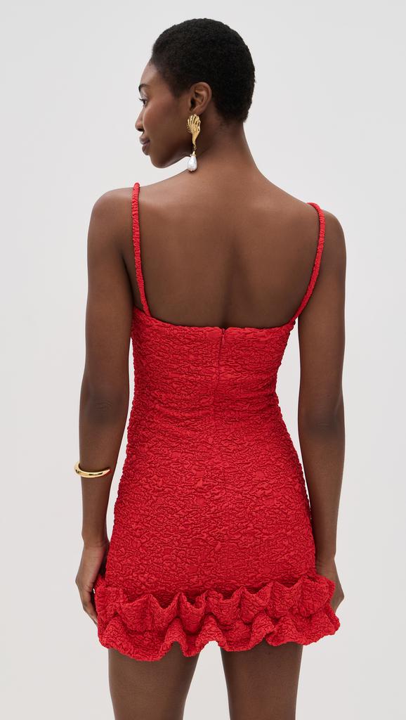 PatBO Papillon Jacquard Flutter Mini Dress