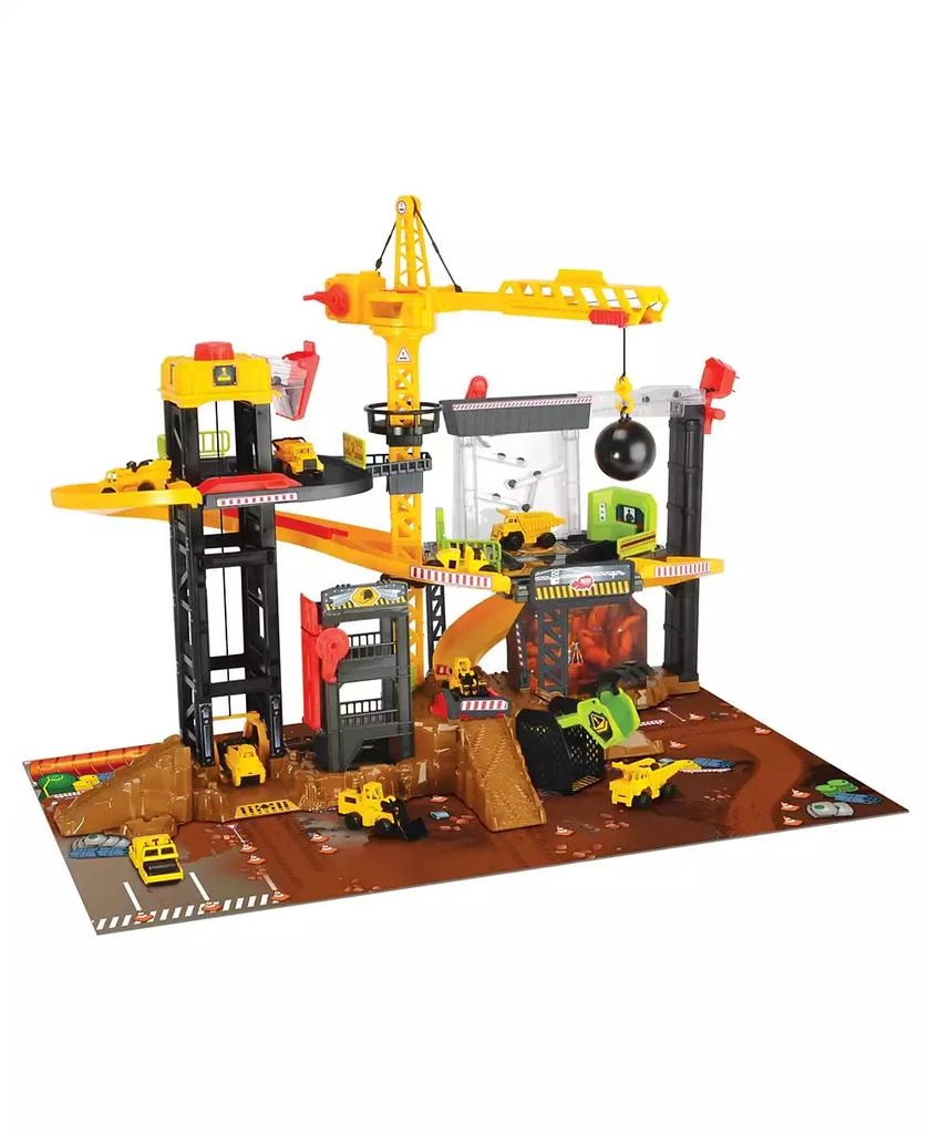 Dickie Toys HK Ltd Dickie Toys Construction Playset with 4 Die-Cast Cars 1