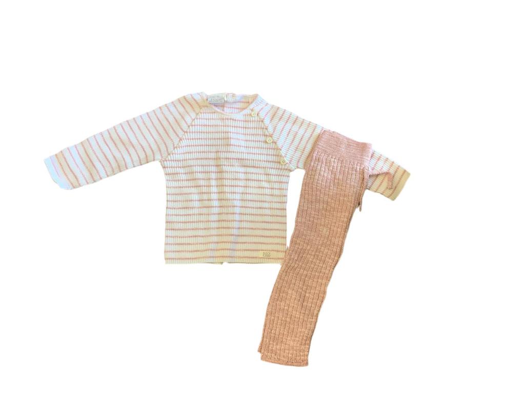 Paz Rodriguez Paz Rodriguez - Baby's Striped Knit Set