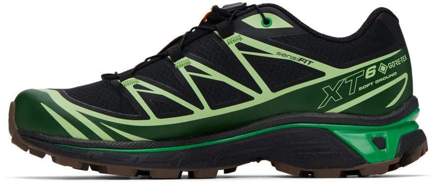 Salomon Black & Green XT-6 GTX Sneakers 3
