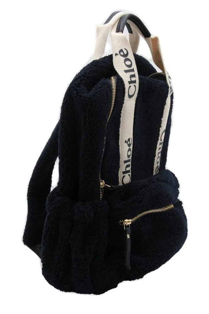 Chloé Chloé Kids Logo-Tape Zipped Backpack 2