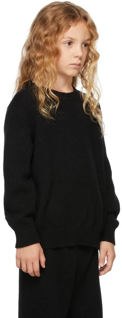 The Row Kids Black Cashmere Dewey Sweater 3