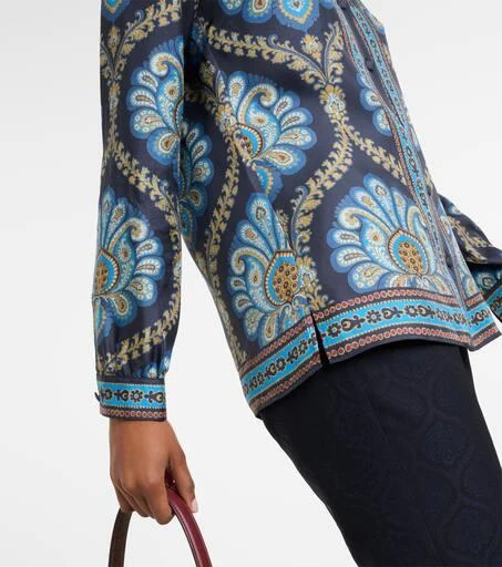 ETRO Printed silk twill shirt 5
