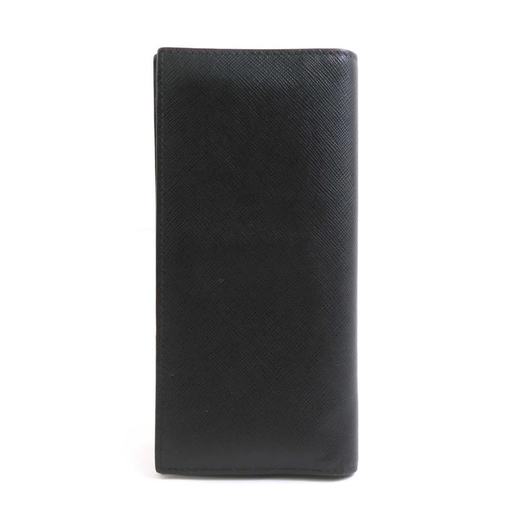 Prada blue Leather Long Wallet (Bi-Fold) (Pre-Owned) 2