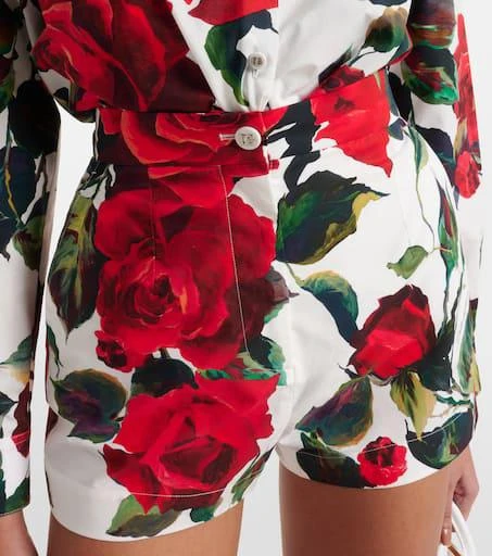 Dolce 
Gabbana Floral cotton shorts 4