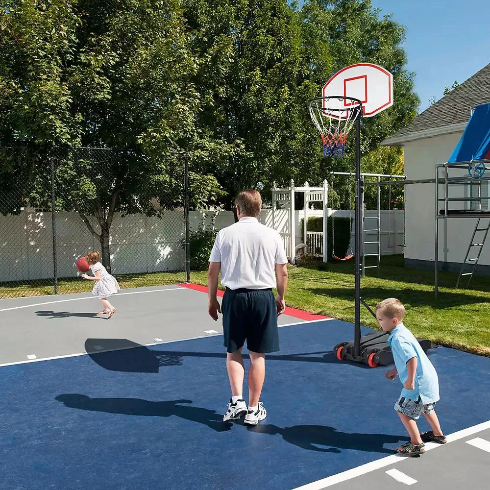 Costway Adjustable Basketball Hoop System Stand Kid Indoor Outdoor Net Goal 10