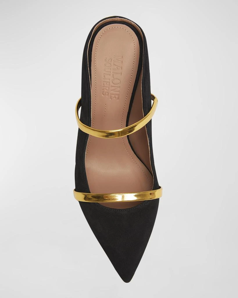 Malone Souliers Maureen Suede Dual-Band Mule Pumps 5