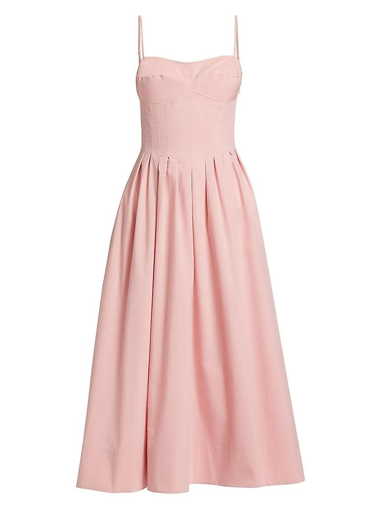 white christmas dresses Simkhai Kittiya Midi Dress in Flame
