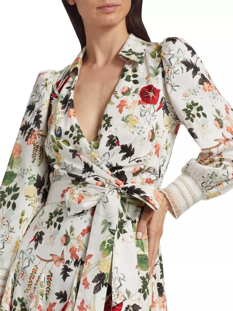 Alice + Olivia Alisa Wrap Godet Shirtdress 6