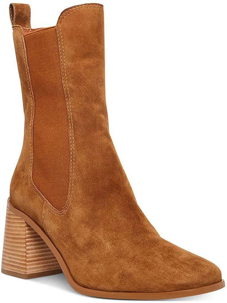 Steve Madden Argent Womens Suede Pull On Chelsea Boots 1