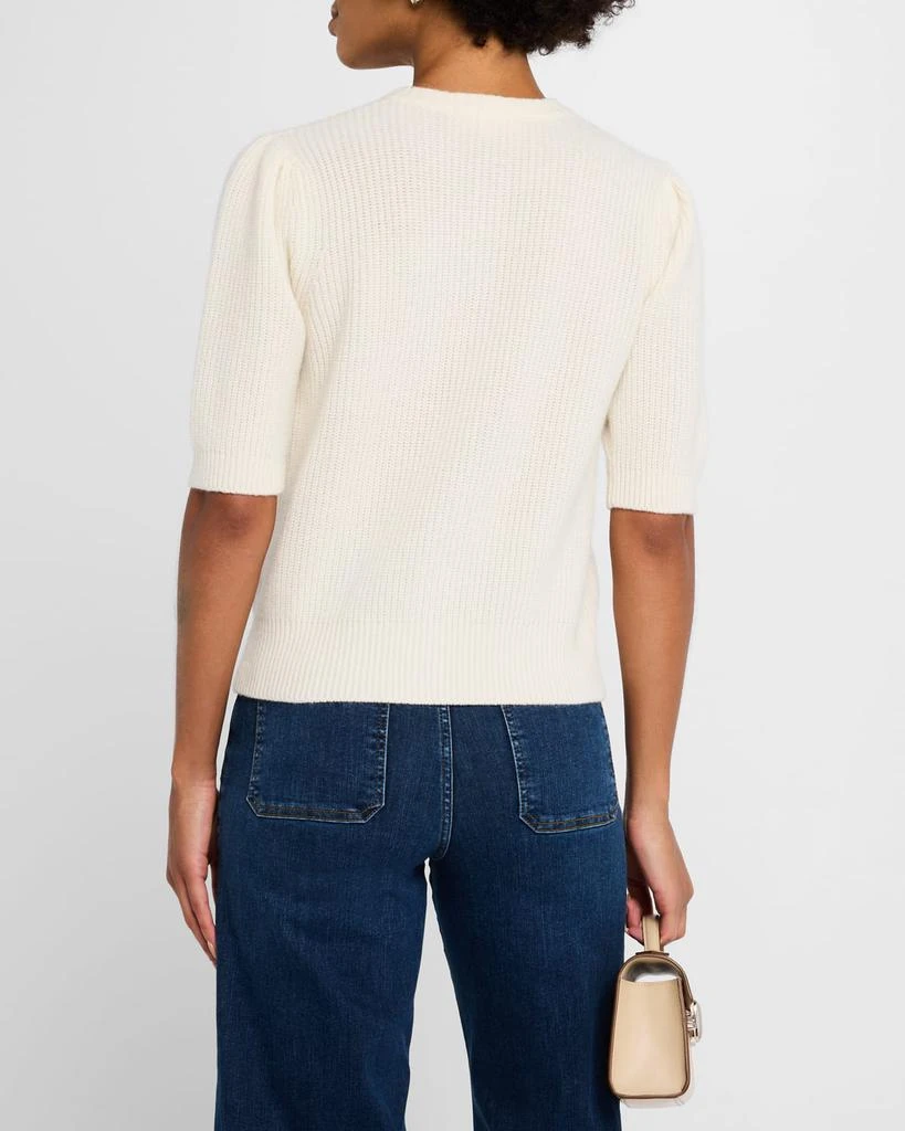 FRAME Shrunken Short-Sleeve Cardigan 3
