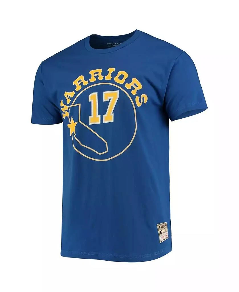 Mitchell & Ness Men's Chris Mullin Royal Golden State Warriors Hardwood Classics Name and Number Team T-shirt 3