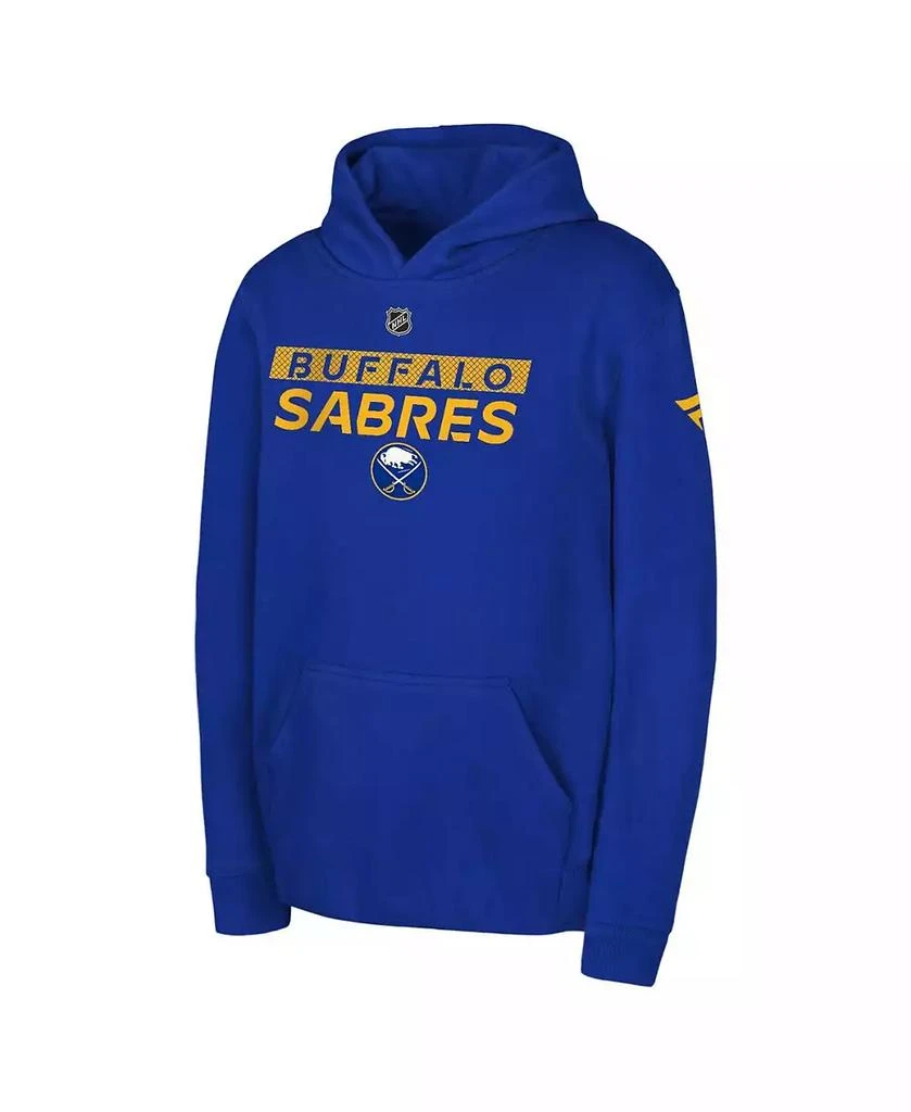 Outerstuff Big Boys and Girls Royal Buffalo Sabres Authentic Pro Wordmark Fleece Pullover Hoodie 1