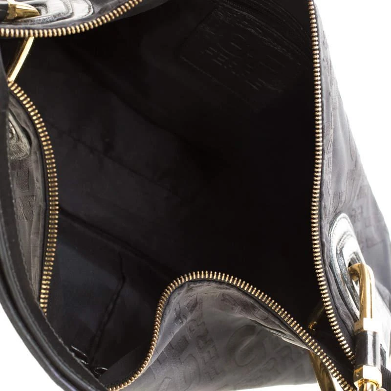 Gianfranco Ferre Gianfranco Ferre Black Nylon and Leather Buckle Shoulder Bag 7