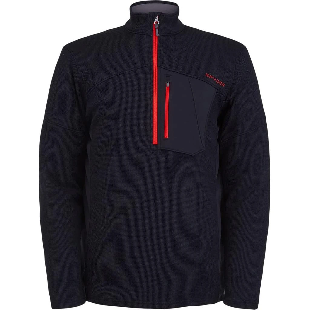 Spyder Spyder Men's Bandit Hybrid 1/2 Zip Fleece Ski Mid Layer Sweater Jacket 6