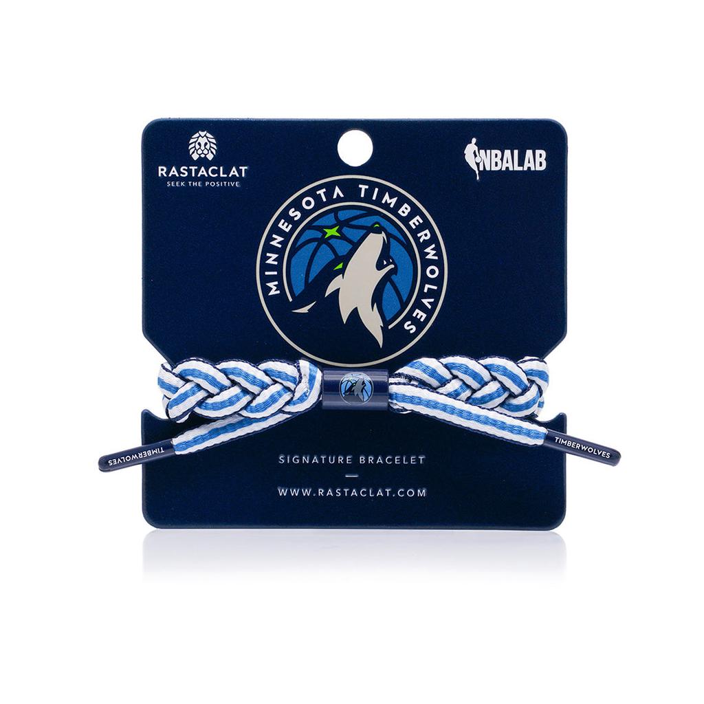 Rastaclat Original Hand Braided Minnesota Timberwolves Adjustable Bracelet