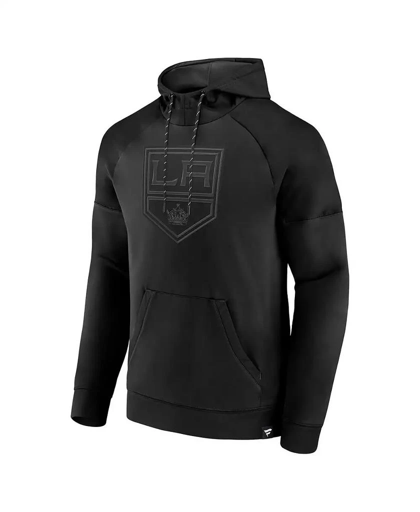 Fanatics Men's Los Angeles Kings Black Ice Defender Raglan Pullover Hoodie 3