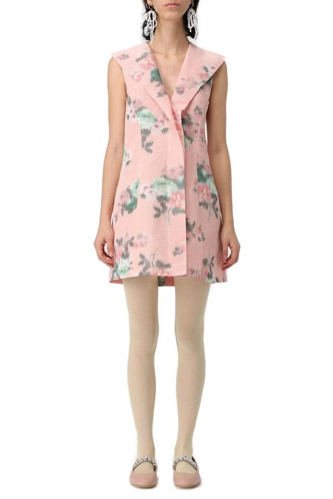 PHILOSOPHY di LORENZO SERAFINI Philosophy Di Lorenzo Serafini Floral Taffeta Mini Dress 1