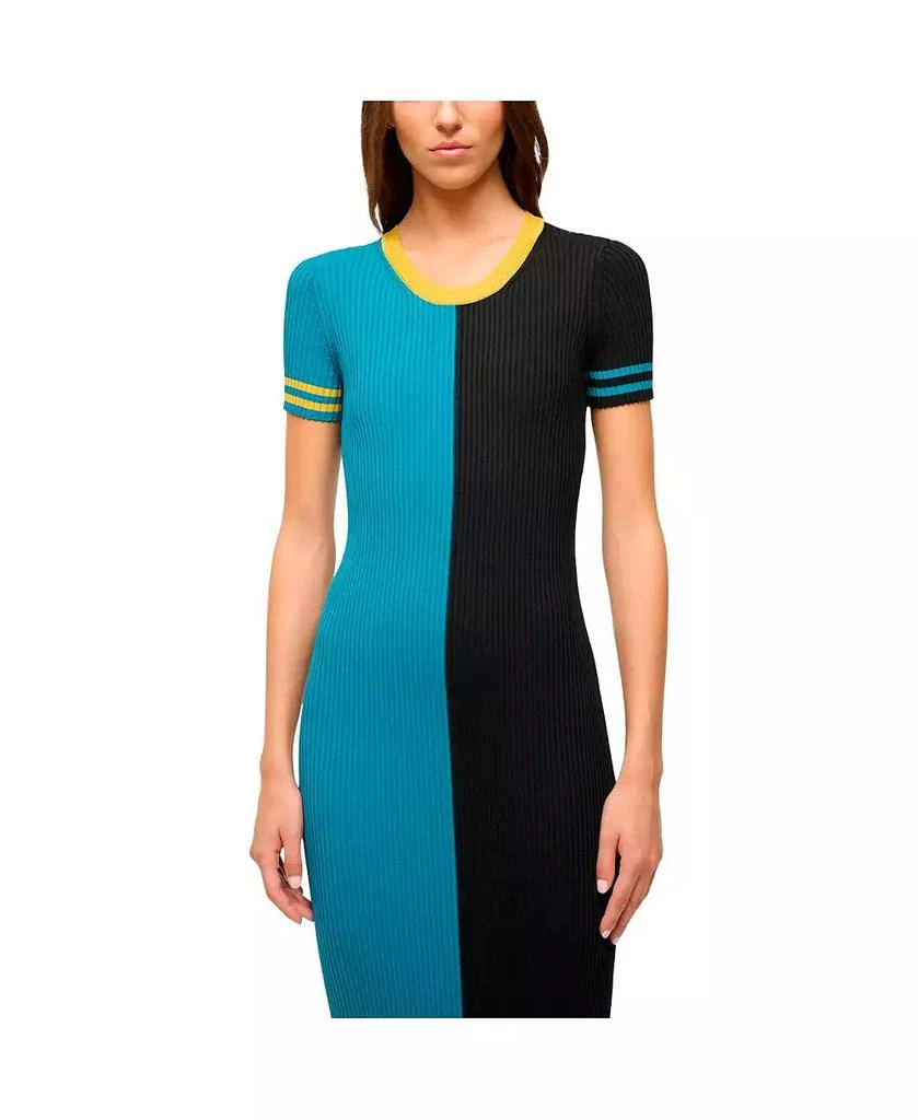 Staud Women's Teal/Black Jacksonville Jaguars Colleen Dress 3